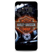 Samsung Galaxy S8 Uyumlu Kılıf Motorsiklet (13) Silikon Kap Harley Davidson