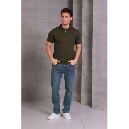 Erkek Slim Fit Pamuklu Yumuşak Doku Nefes Alan Kumaş Yakalı Tişört