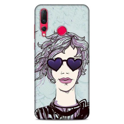 Lopard Huawei P Smart Z Uyumlu Kılıf Sürreal Yüzler ♀ (25) Antişok Kapak Baskılı