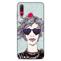 Lopard Huawei P Smart Z Uyumlu Kılıf Sürreal Yüzler ♀ (25) Antişok Kapak Baskılı
