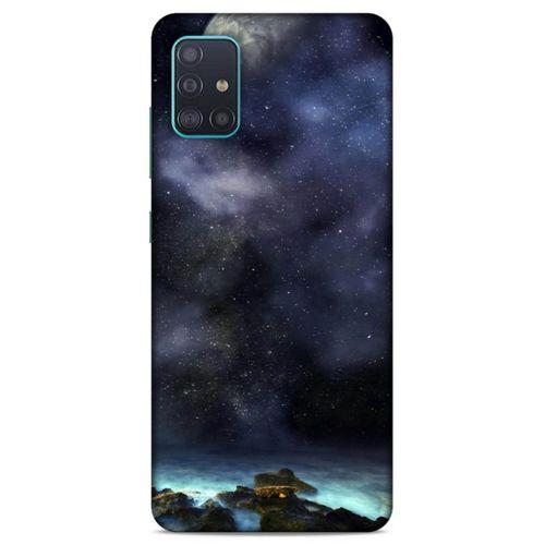 Lopard Samsung Galaxy A51 Uyumlu Kılıf Gece'S (15) Antişok Kılıf Ay Işığında