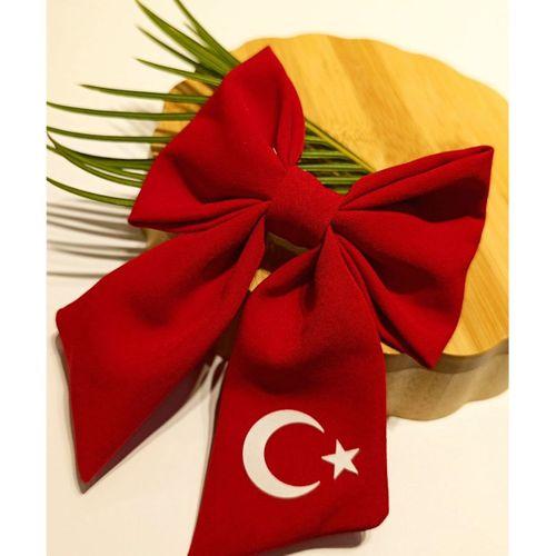 Monalisa Home Kırmızı Beyaz Kurdela Toka