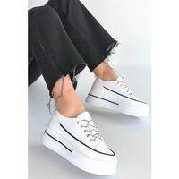 Dalen Beyaz Keten Bağcıklı Spor Ayakkabı