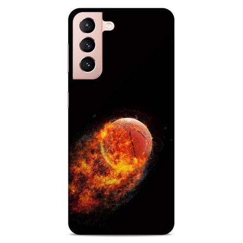 Lopard Samsung Galaxy S21 Uyumlu Kılıf FireX (32) Soft Silikon Kılıf Basketbol Topu