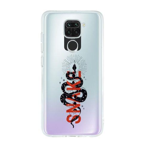 Xiaomi Redmi Note 9 Snake Premium Şeffaf Silikon Kılıf
