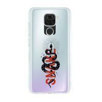 Xiaomi Redmi Note 9 Snake Premium Şeffaf Silikon Kılıf