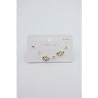 Çoklu Set Küpe - Altın