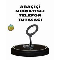 360° Dönebilen Katlanır Manyetik Araç Telefon Tutucu – Magsafe Uyumlu, Kompakt Ve Şık Tasarım