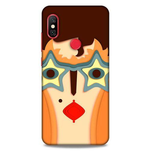 Lopard Xiaomi Redmi Note 6 Pro Uyumlu Kılıf Soyut Sanat (2) Desenli Kabı