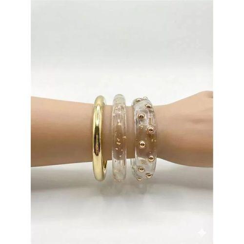 3'Lü Set Bilezik - Şeffaf