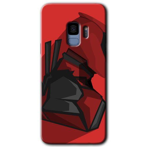 MRCİLETİSİM MRCİLETİSİM Samsung Galaxy S9 Kılıf HD Desen Baskılı Arka Kapak + Temperli Cam - DeadPool