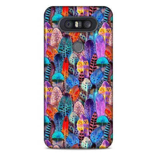 LG K41S - K51S Kılıf Desenli Özel Seri Tüyler (39) Liquid Crystal Kılıf