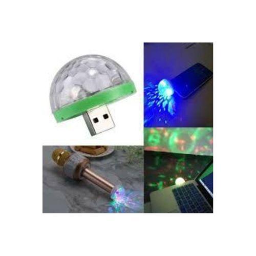 Disko Topu - Müziğe Ve Sese Duyarlı Usb Girişli Araç Içi Mini Disko Topu Parti Mini Led