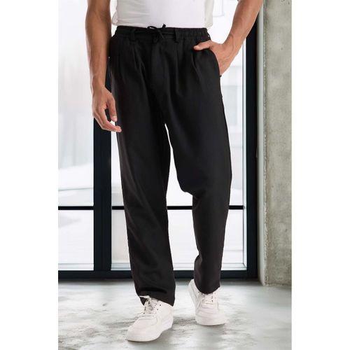 Crowe Şerit Detaylı Yarım Fermuar Polar Sweatshirt Ekru - Bezayağı Kumaş Pantolon Siyah