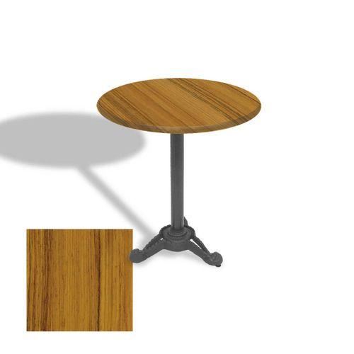 Dockers Çipa Döküm Ayak Yuvarlak Masa Çap 90cm - (Werzalit, Wermodin ve Allzalit Tabla) - Real Teak