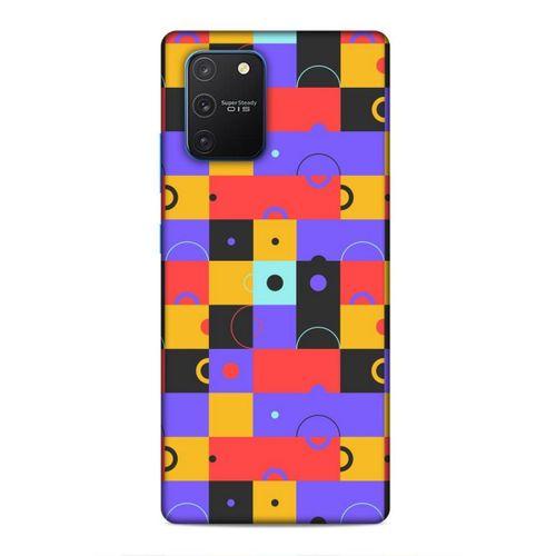 Samsung Galaxy S10 Lite Uyumlu Kılıf Insomnia (37) Silicone Cover Mor Sarı