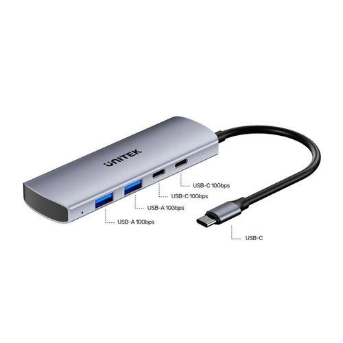 UNITEK UHUB Q4 4-IN-1 10GBPS USB-C HUB (H1112DGY01)