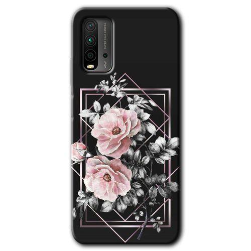 Poco M3 Kılıf HD Desen Baskılı Arka Kapak - Retro Çiçek 1