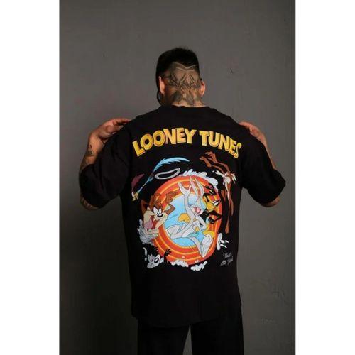 Erkek Dijital Baskılı T-Shirt - Siyah