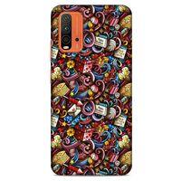 Lopard Xiaomi Redmi 9T Uyumlu Kılıf Graffitix (47) Crystal Flex Kılıf