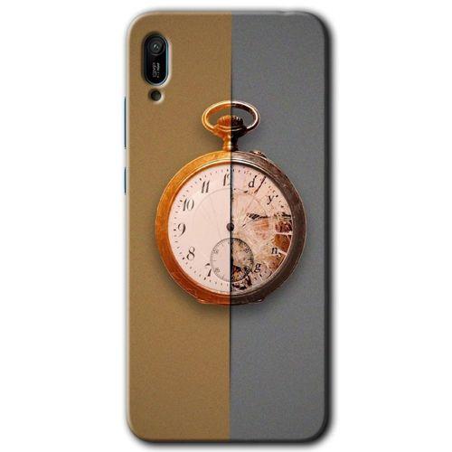 Huawei Y6 2019 Kılıf HD Desen Baskılı Arka Kapak - Clocks Artwork