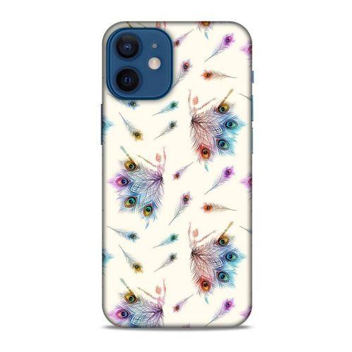 Apple iPhone 12 Mini Kılıf Desenli Özel Seri Tüyler (35) Fit Design Kılıf