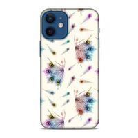 Apple iPhone 12 Mini Kılıf Desenli Özel Seri Tüyler (35) Fit Design Kılıf