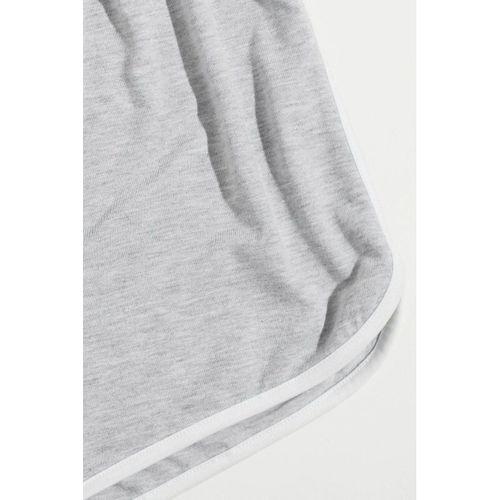 Kadın Gri Askılı Crop Top Ve Şortlu Gecelik Takım