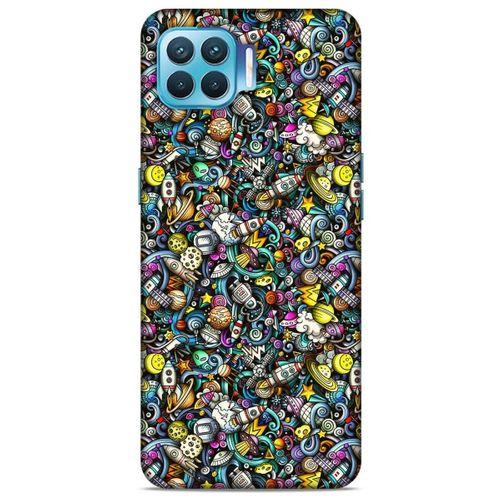 Graffitix (48) Desenli Silikon Kapak Oppo Reno 4 Lite Kılıf