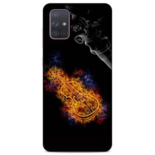 Lopard Samsung Galaxy A71 Uyumlu Kılıf FireX (8) Baskılı Kılıf Keman