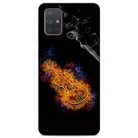 Lopard Samsung Galaxy A71 Uyumlu Kılıf FireX (8) Baskılı Kılıf Keman