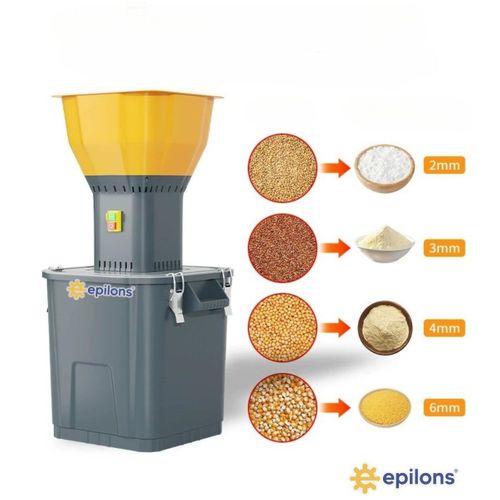 Epilons 55l Profesyonel Tahıl Yem Öğütücü – 9 Paslanmaz Elek Hediyeli
