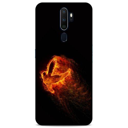 Lopard Oppo A9 2020 Uyumlu Kılıf FireX (30) Silicone Case Ateş Kartal