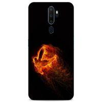 Lopard Oppo A9 2020 Uyumlu Kılıf FireX (30) Silicone Case Ateş Kartal