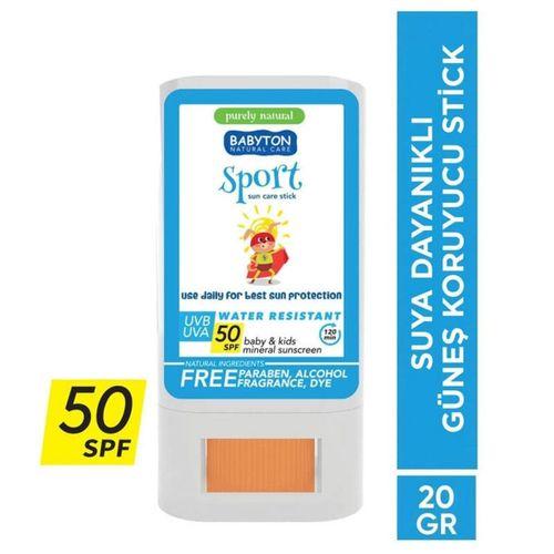 Babyton Bebek ve Çocuklar İçin Suya Dayanıklı Güneş Koruyucu Stick 20 Gr 50 SPF