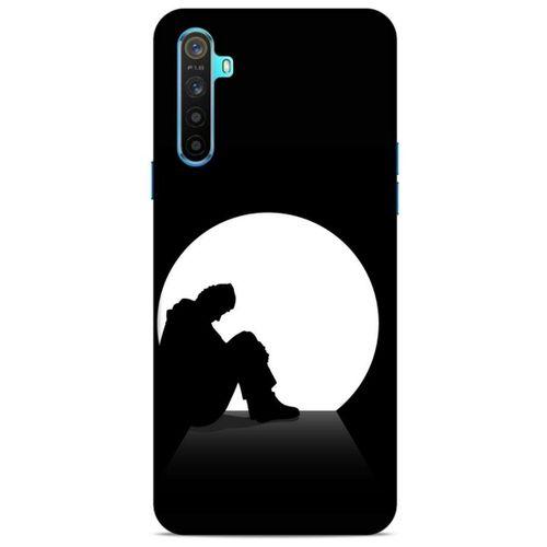 Oppo Realme 6i Kılıf Depresyon (46) Core Armor Kılıf Gri Cam Göbeği
