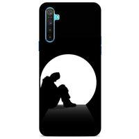 Oppo Realme 6i Kılıf Depresyon (46) Core Armor Kılıf Gri Cam Göbeği