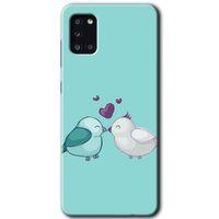 Galaxy A31 Kılıf HD Desen Baskılı Arka Kapak - Mutlu Kuşlar