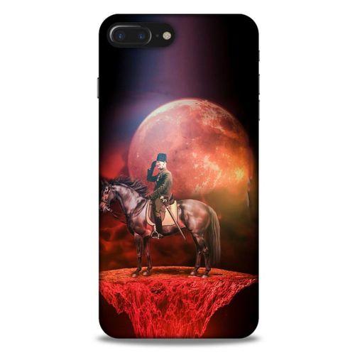 Apple Iphone 7 Plus Kılıf Atatürk (49) Ultra Silikon Kılıf Uzay