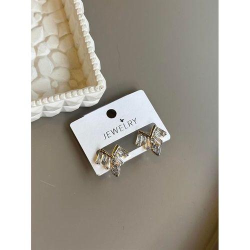 Taşlı Küpe - Altın