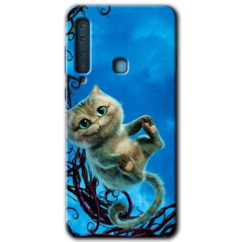 Potkal Hediye Fabrikası Samsung Galaxy A9 2018 Kılıf HD Desen Baskılı Arka Kapak - Çılgın Kedi