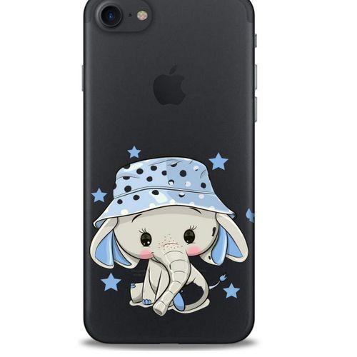 Zoologix (46) Apple iPhone SE 2020 Şeffaf Kılıf Silikon Desenli