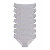 7 adet Süper Eko Set Likralı Kadın Slip Külot Gri