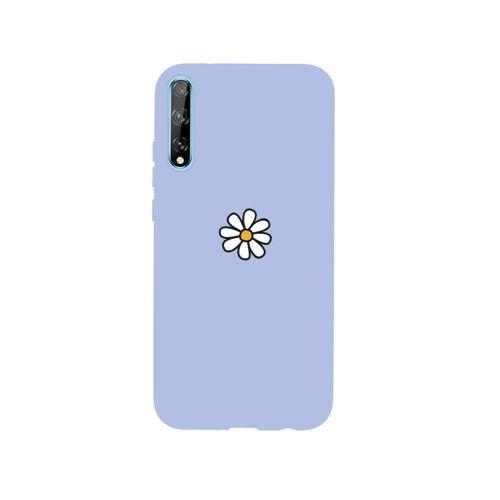 Huawei Psmart S Papatya Premium Silikonlu Lila Telefon Kılıfı