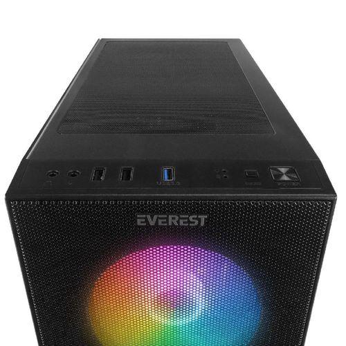 Everest FACED V5 Mesh 600W RGB Siyah Gaming Kasa