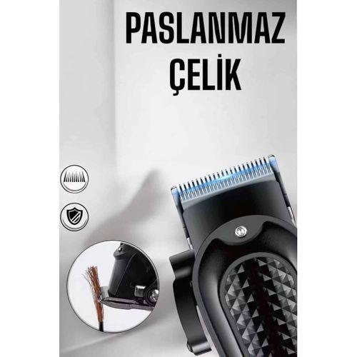 Suya Dayanıklı Tıraş Makinesi Keskin Bıçaklı Dijital Göstergeli Şarjlı