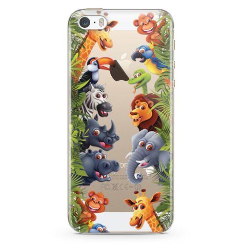 Apple iPhone 5s Kılıf Hayvanat Bahçesi 2 Arka Kapak Koruma Desenli Full Koruyucu