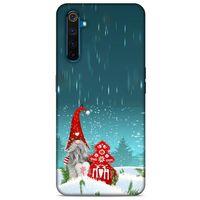 Oppo Realme 6 Kılıf Snowix (34) Slim Armor Kılıf Gri Kırmızı