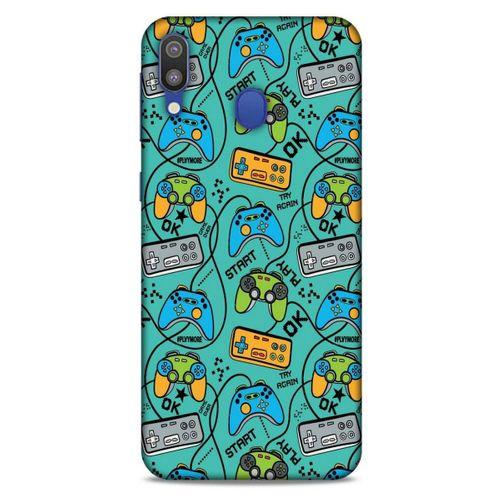 Retro (4) Desen Koruma Kılıfı Renkli Samsung Galaxy M20 Kılıf