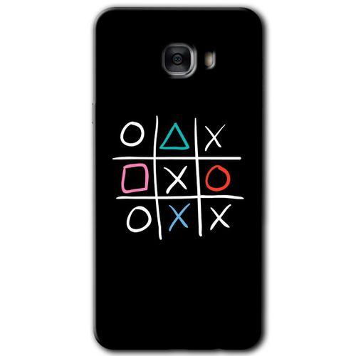 Potkal Hediye Fabrikası Samsung Galaxy C7 Pro HD Baskılı Kılıf + 9D Tam Ekran Koruyucu - Sauce